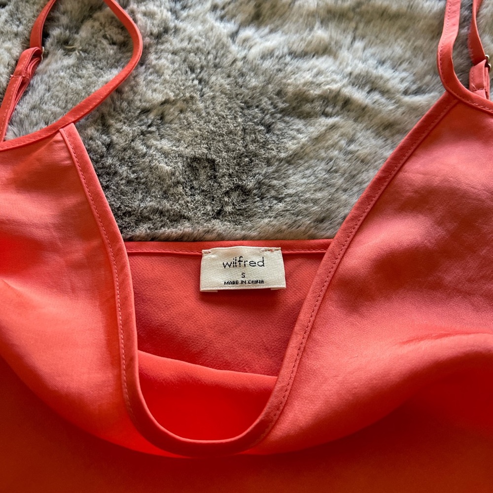 Wilfred slip dress in ‘Fresca pink’. Size small.